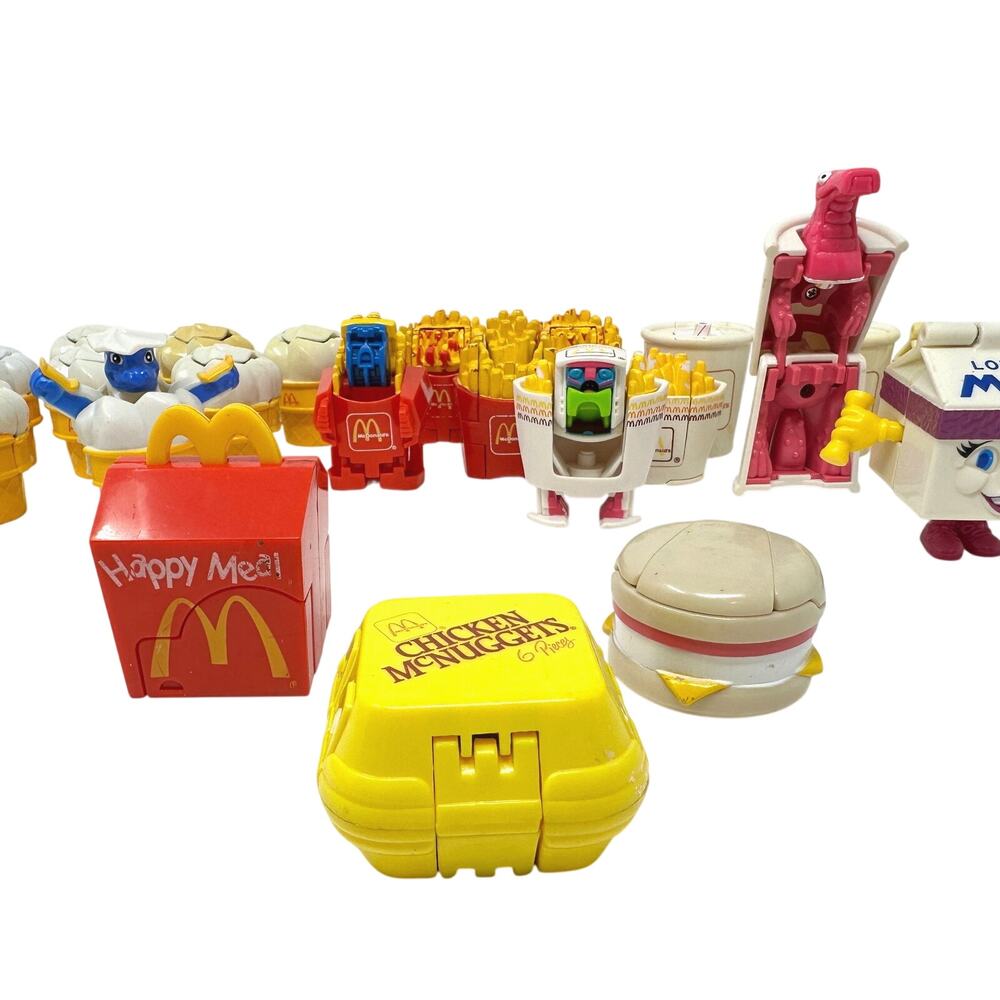 Lot of 23 McDonalds Changeables Happy Meal Toys Vintage 80s 90s McDino McMuffin